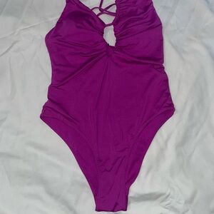 Zara Purple Women Swim One Piece